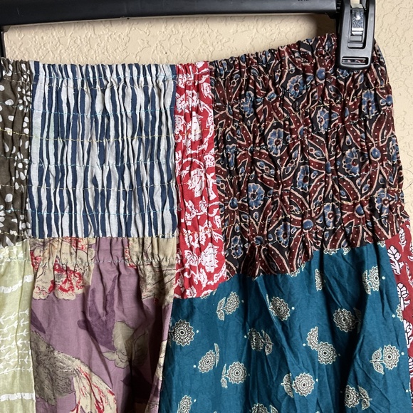 NWT Kathmandu Imports Womens O/S Patchwork Wide Leg Baggy Boho Parachute Pants - Picture 7 of 12